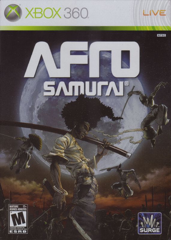 Afro Samurai box art for Xbox 360